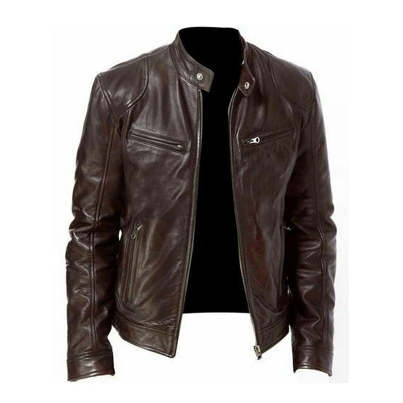 West Louis™ 2023 Chaqueta de cuero estilo motero: ¡Vive la leyenda en cada curva con pasión y audacia!
