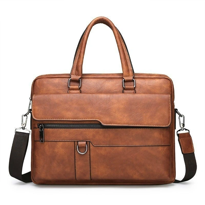 Bolso Maletín West Louis™: Elegancia Dividida en Cuero, Diseño Exclusivo.