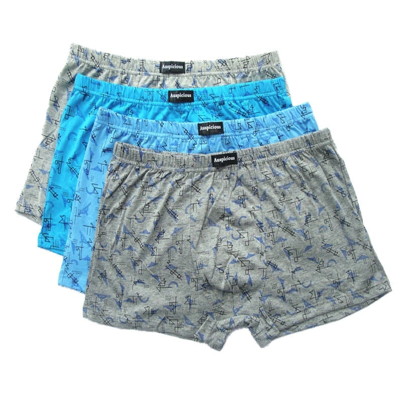 West Louis™ Boxer de algodón 100% para hombres: ¡Comodidad suprema y estilo relajado, 5 unidades!