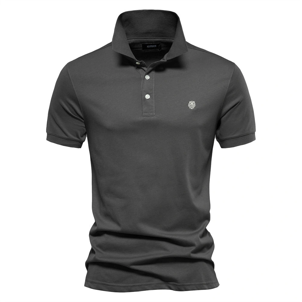 West Louis™ Polo bordado 100% algodón: ¡comodidad, estilo y elegancia en una prenda!